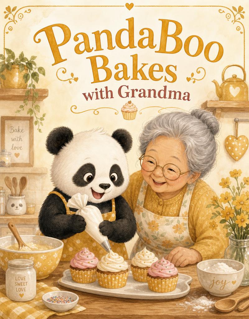 Cover of PandaBoo Bakes with Grandma